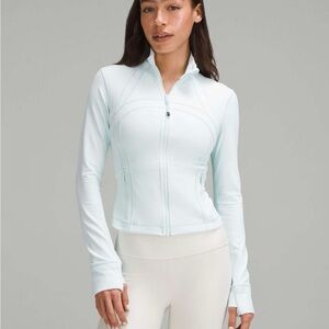 Nulu cropped define jacket - light blue
